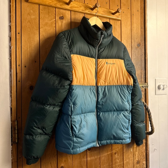 Cotopaxi Solazo Down Puffy Jacket in Teal and Green Multicolor Women’s Small - Picture 2 of 7